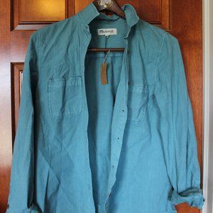 Button Down teal shirt